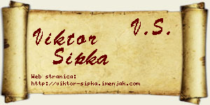 Viktor Šipka vizit kartica